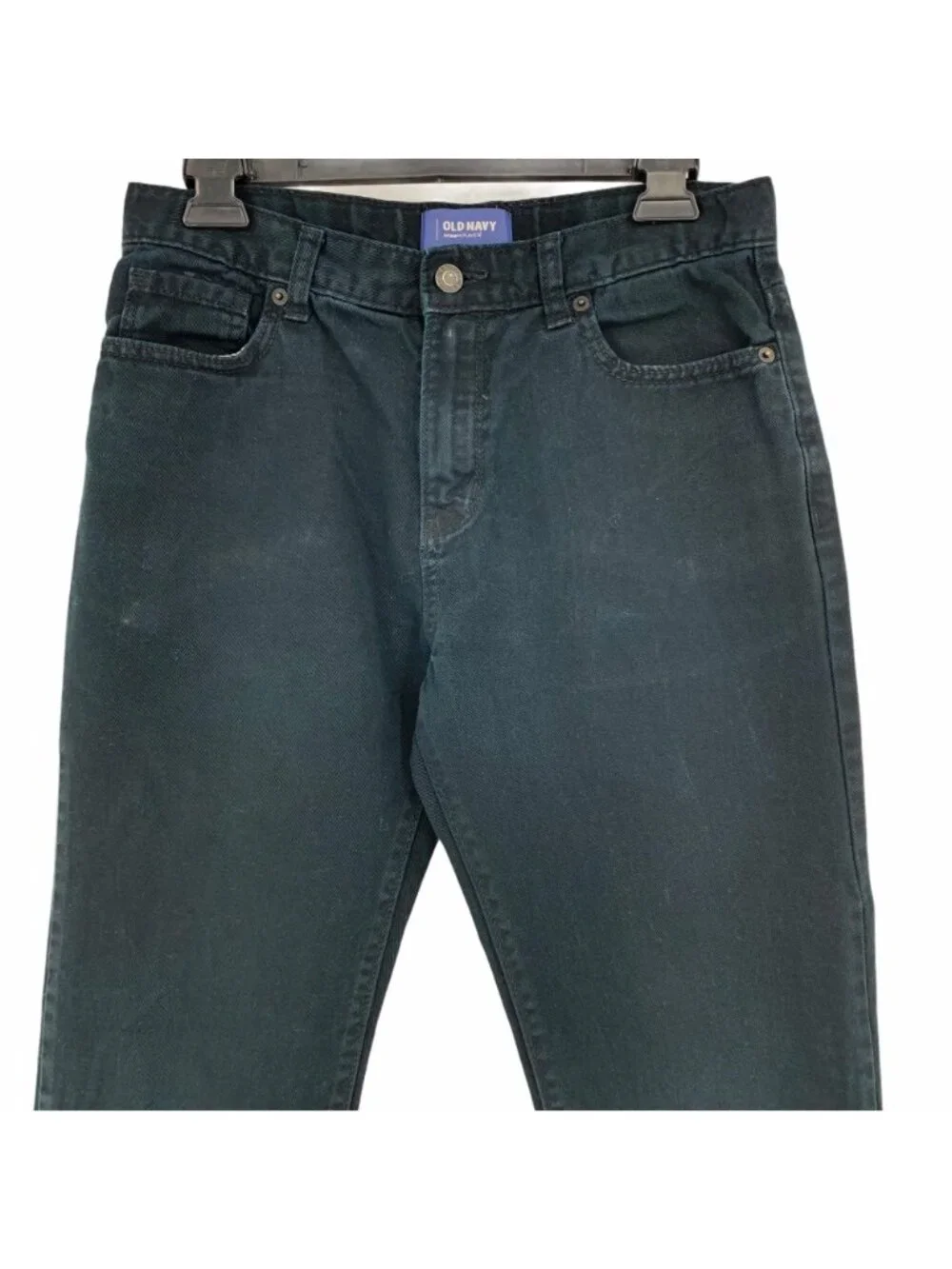 Boys Jeans Sz 16 Old navy Adjustable Waist Black GUC Straight Leg